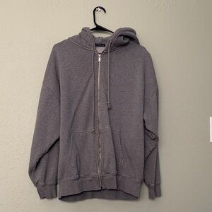 Brandy Melville Oversized Zip Hoodie